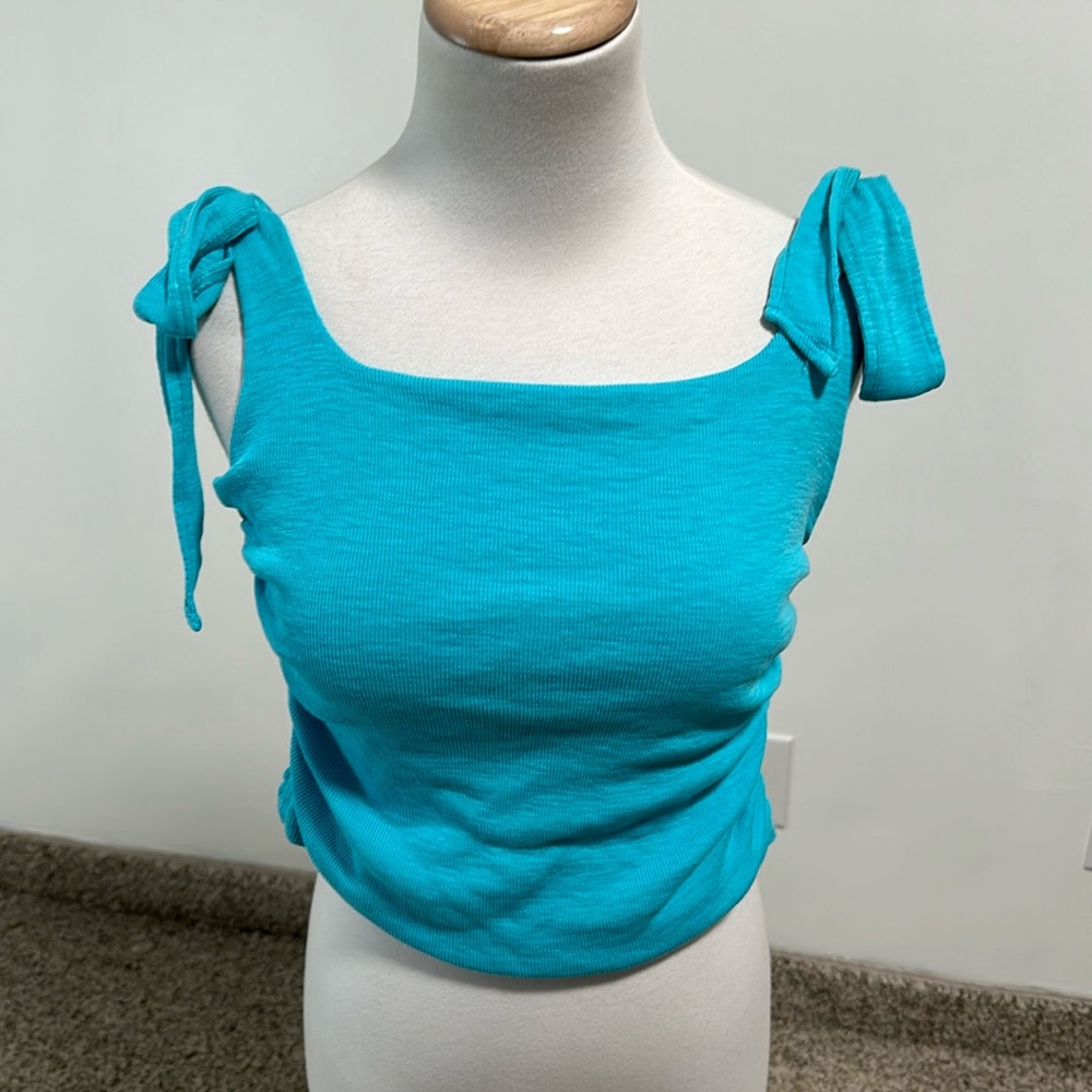 Free People Turquoise Tank Top